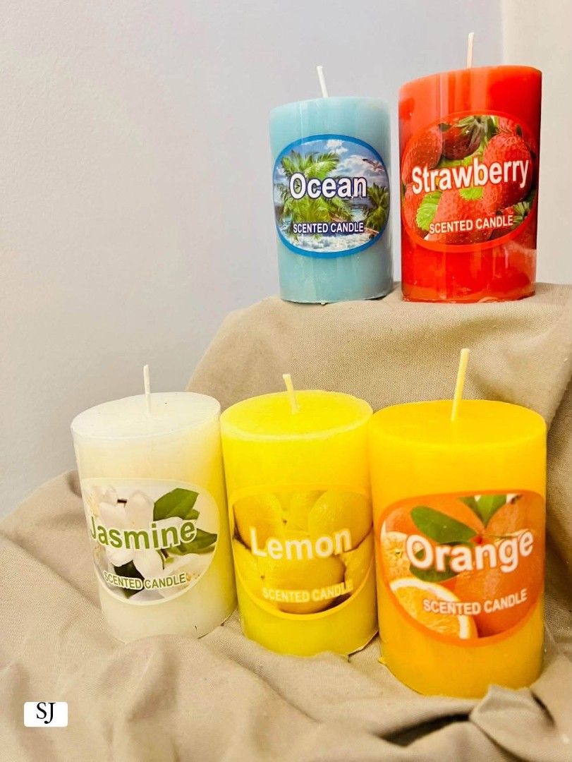 Scented Sinag candle (Category: Other Home Decor) located in Mandaluyong City. Submitted by shopmla (Listing ID 1469717671, Image 1). Description: Scented Sinag candle Php 100.each.