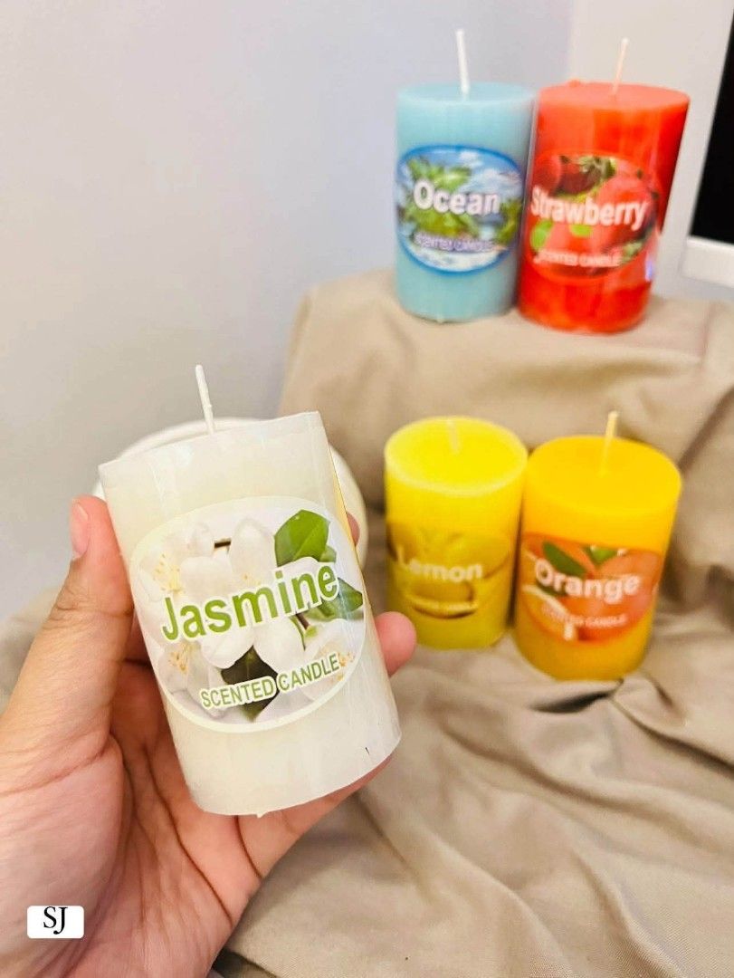 Scented Sinag candle (Category: Other Home Decor) located in Mandaluyong City. Submitted by shopmla (Listing ID 1469717671, Image 2). Description: Scented Sinag candle Php 100.each.