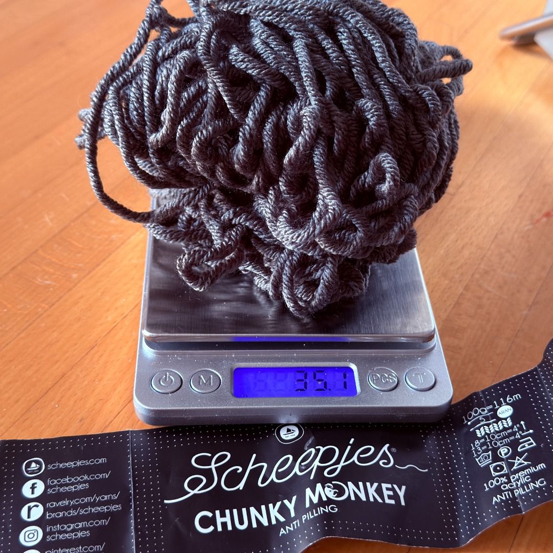 Scheepjes Chunky Monkey Yarn Steel and Black (Category: Handmade Craft) located in Pasig City. Submitted by airinrin (Listing ID 1469715132, Image 3). Description: Scheepjes Chunky Monkey Anti-Pilling Acrylic Yarns (Partial Skeins / Remnants) Selling partial remnants of authentic Scheepjes Chunky Monkey yarn from the Netherlands. This is a premium Aran/Chunky weight anti-pilling acrylic yarn, super soft and durable. Great for small accent details