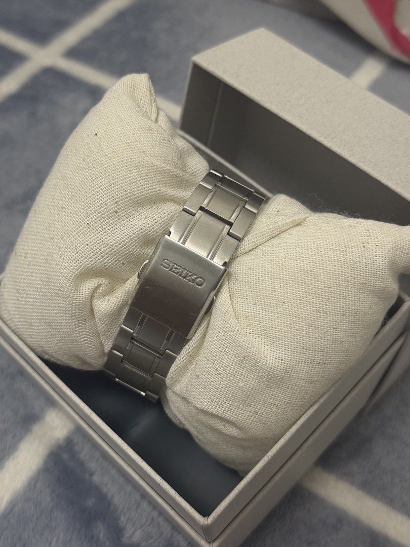 Seiko SBTR027 Chronograph (Category: Men's Watches) located in Valenzuela. Submitted by mannylucas26 (Listing ID 1469603324, Image 2). Description: SBTR027 Chronograph • Japan Exclusive Specifications: Ice Blue Dial 39.8mm Case Size 8T63 Quartz Movement Date Display Hardlex Crystal (Price is Negotiable).