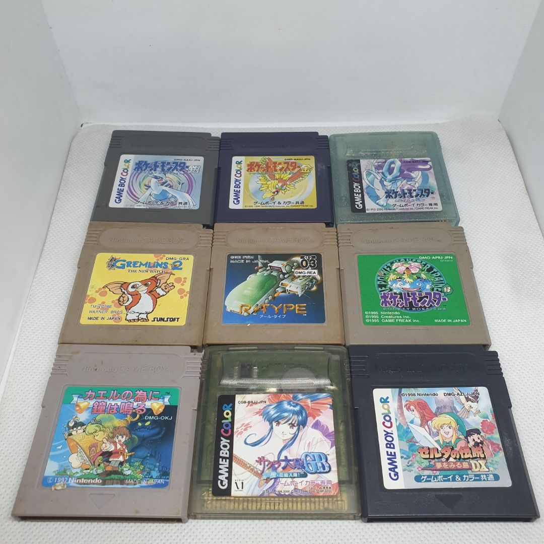 Selling 9 Japanese Gameboy Videogames Set 2 (Category: Nintendo) located in Quezon City. Submitted by itemsforadoption (Listing ID 1469588335, Image 1). Description: Rfs: Its 2026! Happy New Year! Hoping you have a good year ahead of you! If you have questions feel free to send a message. Though I'll most likely be able to reply from 10am to 8pm. Please be patient and understanding. Decluttering games and items that I've picked up or for friends 