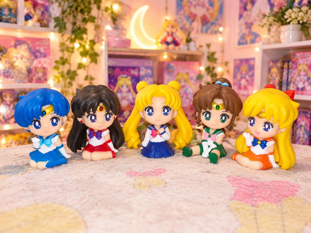Set Sailor Moon Rela Cot relacot figures Mars Mercury Jupiter Venus (Category: Figurines & Statues) located in Pasig City. Submitted by ilovebarbie87 (Listing ID 1469708059, Image 1). Description: .