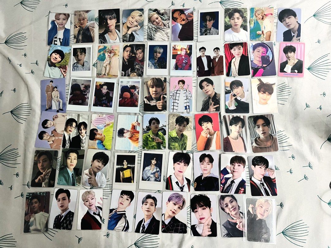 SEVENTEEN Photocards Collection K-pop Merch (Category: K-Wave Merchandise) located in Paranaque City. Submitted by swiftdragon_cf5b78 (Listing ID 1469735235, Image 1). Description: QUITTING SALE Wts lfb seventeen svt Help rt - 38,500php - Set price - Birthday package is sealed (except gyu) but complete inclu - album and other merch has no rpc/pc but carver has nrpc DOP: 30% payment 3days after claiming (if hatian) then 1month rembal MOP: Gotyme C