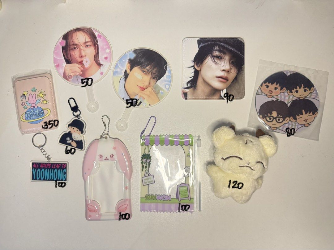 Seventeen Unofficial Merch (mostly jeonghan) (Category: K-Wave Merchandise) located in Bulacan. Submitted by shuaromi (Listing ID 1469718839, Image 1). Description: ITEMS: - jeonghan 2-in-1 magsafe wallet from jhhj_lane (unused) - jihan mini picket (good condi) - jeonghan coaster from jhhj_lane (unused) - minwon jihan coaster from slow mornings (unused) - minwon pvc pc holder (unused) - jeonghan pvc pc holder from jhhj_lane (good condi) - joshua 
