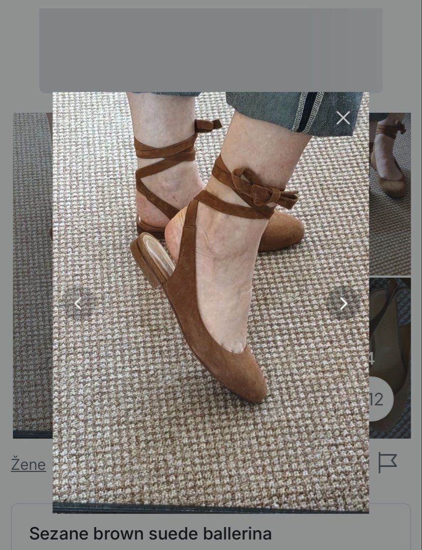 Sezane Ballerina Long Strap Sandal (Category: Sandals) located in Cabanglasan. Submitted by thefashiongarage.co (Listing ID 1469602950, Image 1). Description: Title - Seźane Model/Name - Ballerina Long Strap Sandal Size on Tag - 36 Euro Conditiion - Excellent Condition with no major issue Category- Casual/Formal Fitting - True to size Made in - Portugal Material - Leather Suade Color - Brown Design - Long Strap Year - Inclusion - Note - All sales