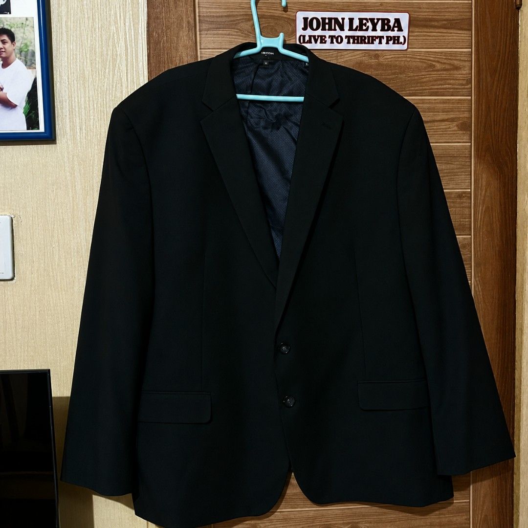Shaquille O'Neal Blazer Coat (Black) (Category: Coats, Jackets and Outerwear) located in San Pablo. Submitted by johnleyba15 (Listing ID 1469644658, Image 1). Description: Shaquille O'Neal Blazer Coat (Black) 1,500 freeshipping na 2XL Size (L33 W27) 10/10-Good As New (No issues) 100% Legit Pm na lang sa lahat ng interesado.