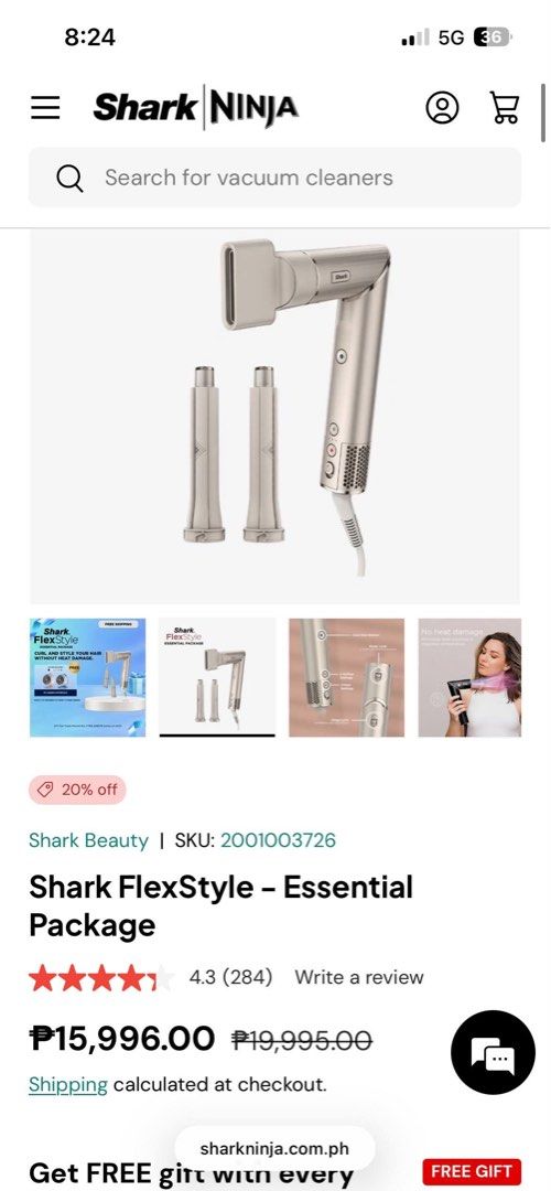 Shark FlexStyle Essential Package (Category: Hair) located in Manila. Submitted by jeavill09 (Listing ID 1469681025, Image 1). Description: BRAND NEW. LEGIT. Retails for 16k++ 6 units left - Brand new in original retail box packaging: Shark FlexStyle Essential Package air styler and hair dryer set - 2-in-1 versatility: Easily transforms from a hair dryer to a multi-styler with a simple twist - Zero heat damage: Measures heat 1,000 times per secon