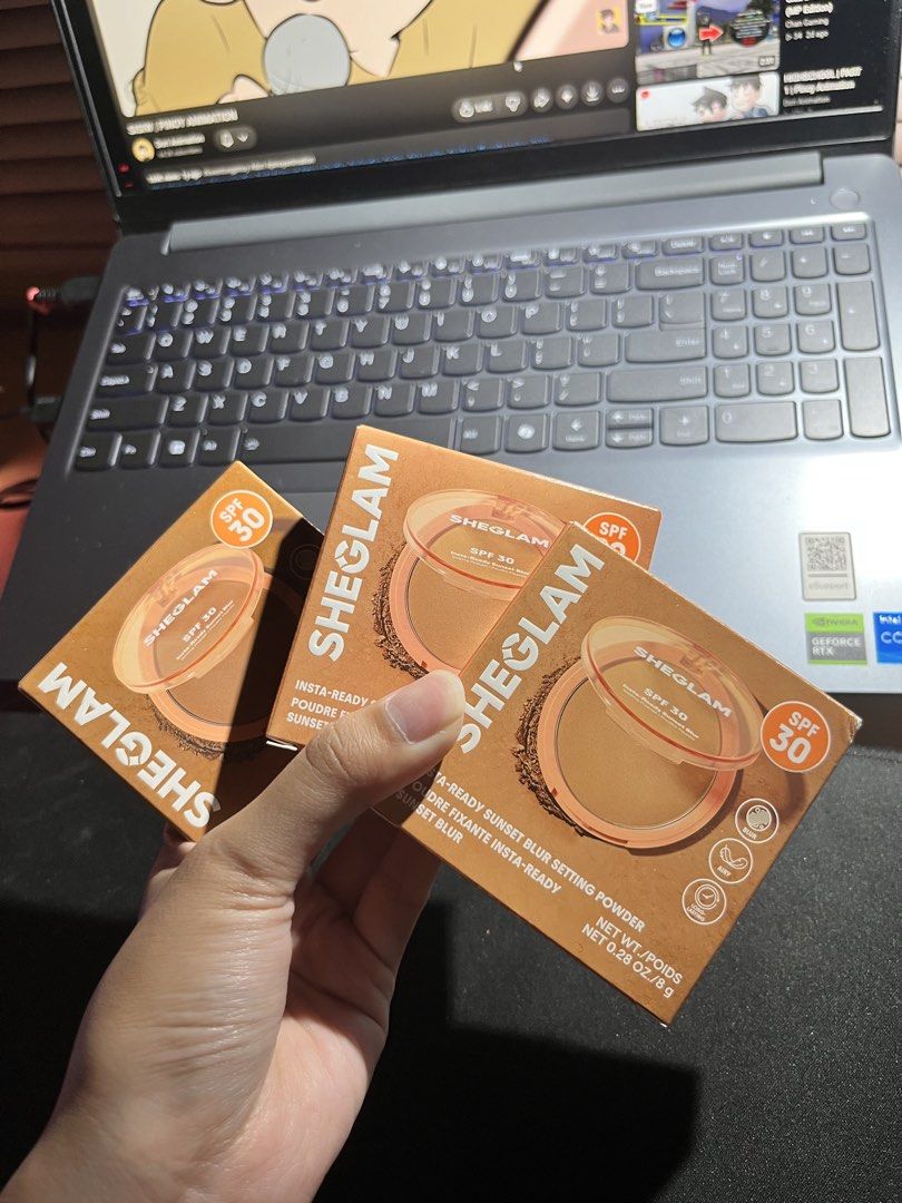 SHEGLAM Insta-Ready Sunset Blur Setting Powder SPF 30 (Category: Makeup) located in Manila. Submitted by jelatosells (Listing ID 1469646419, Image 2). Description: - Brand: SHEGLAM - Shade: 14 Cocoa Loco & 13 Smooth Sand - Product: Insta-Ready Sunset Blur Setting Powder with SPF 30 - Formula: Oil-control, lightweight, long-lasting finish - Condition: Brand new, sealed in original packaging, never used - Reason for selling: Extra stock clearance.