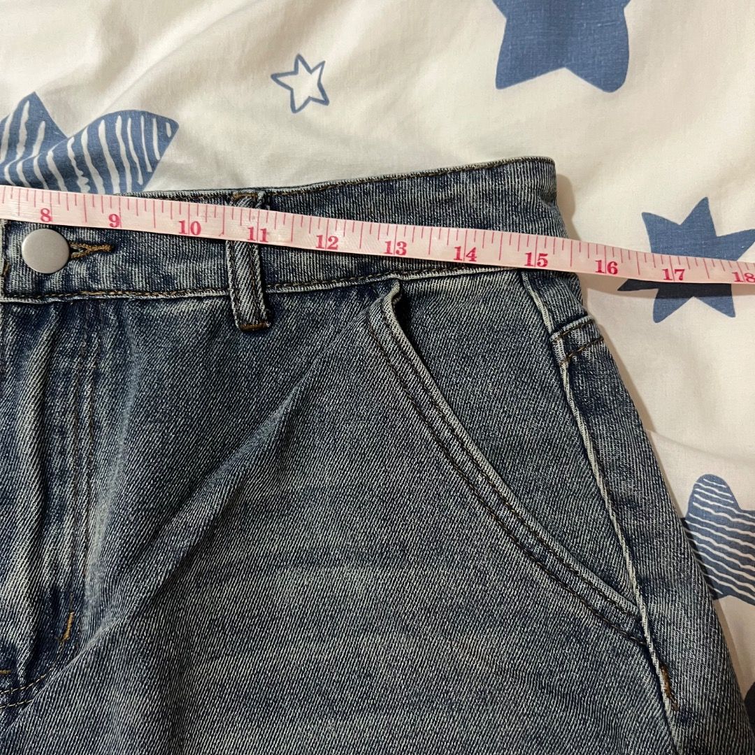 Shein Denim Shorts - Size XXL (Category: Shorts) located in Quezon City. Submitted by horangidee (Listing ID 1469659448, Image 2). Description: 🩵 Runs small. See pictures for measurements. Used only a couple of times!.