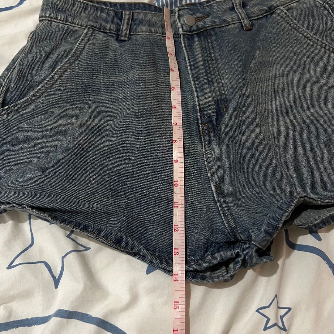 Shein Denim Shorts - Size XXL (Category: Shorts) located in Quezon City. Submitted by horangidee (Listing ID 1469659448, Image 3). Description: 🩵 Runs small. See pictures for measurements. Used only a couple of times!.