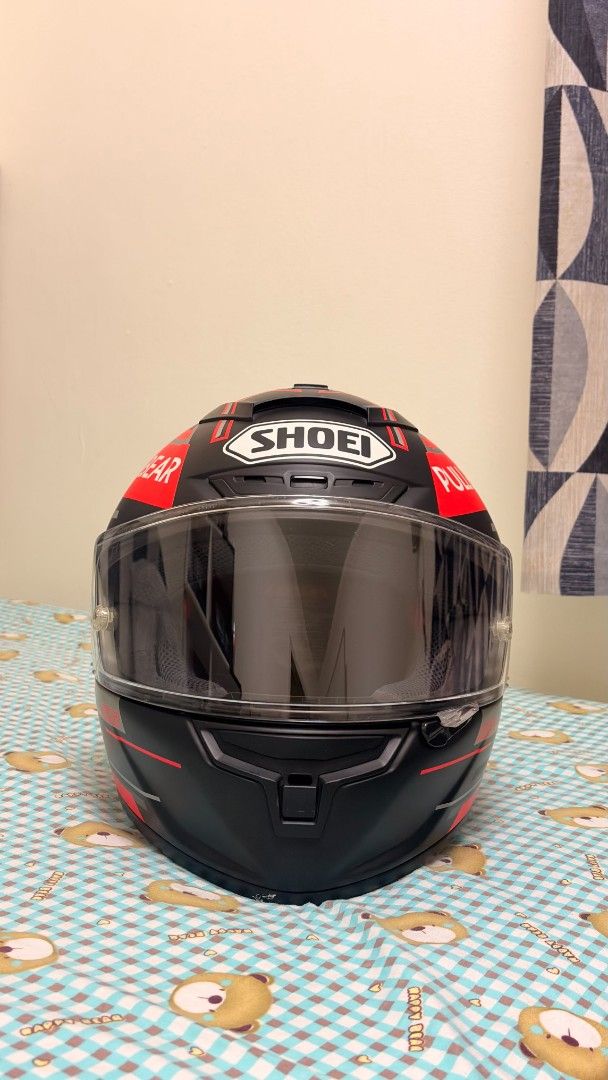 Shoei Marc Marquez 93 Full Face Helmet (Category: Caps & Hats) located in Bacoor. Submitted by hanselpogi21 (Listing ID 1469638054, Image 1). Description: * Shoei X-Fourteen Marc Marquez Pull&Bear authentic pull&bear sponsor livery as worn by marc marquez, premium motoGP race helmet top tier aerodynamics & protection lightweight composite shell advanced ventilation system (all buttons working) pin–lock ready for visor size large (59cm) rare graph