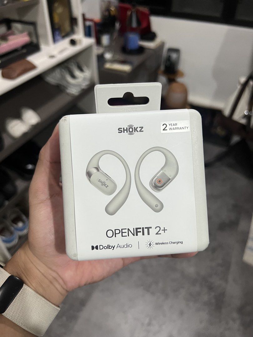 Shokz OpenFit 2+ (Category: Earphones) located in Quezon City. Submitted by shaggieboi (Listing ID 1469717180, Image 1). Description: Brand new - Sealed box SRP - ₱11,990 Selling for - ₱8,990 Perfect for daily use and sports activities. .