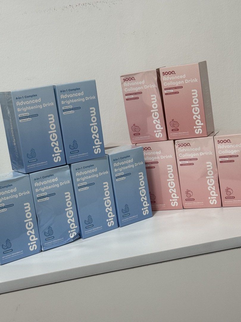 Sip2Glow Advanced Brightening and Collagen Drinks (Category: Face Care) located in Marikina City. Submitted by ms.ces (Listing ID 1469633820, Image 2). Description: Hello, babe! 💓🛍️ I impulsively bought A LOT of supplements, beauty products, makeup, and skincare. 😭 So, it’s time to bawas and declutter! ✨ Everything is legit and purchased from trusted stores/online shops. Money-back guarantee if proven fake. 🤍 Reminder, girlies: Always take an