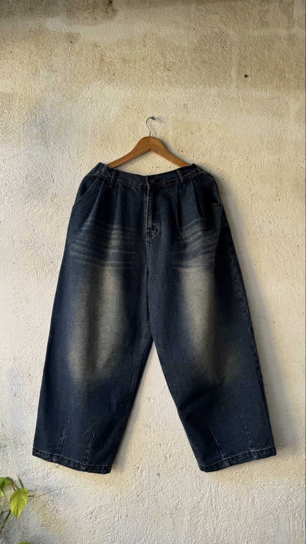 Slothful Baggy Denim (Category: Jeans) located in Lipa City. Submitted by scrap.threads (Listing ID 1469729326, Image 3). Description: Item: Slothful Baggy Denim Price: 550 Dimes: Width - 27-36 Length - 38.5 Hem - 11 Issue: Lipa City Ship via J&T (Shouldered by buyer) Payment via Gcash ***Notice*** Color may vary due to lighting. Payment first. Item/s are thrifted or used condition unless stated otherwise. Please manage your expectation..