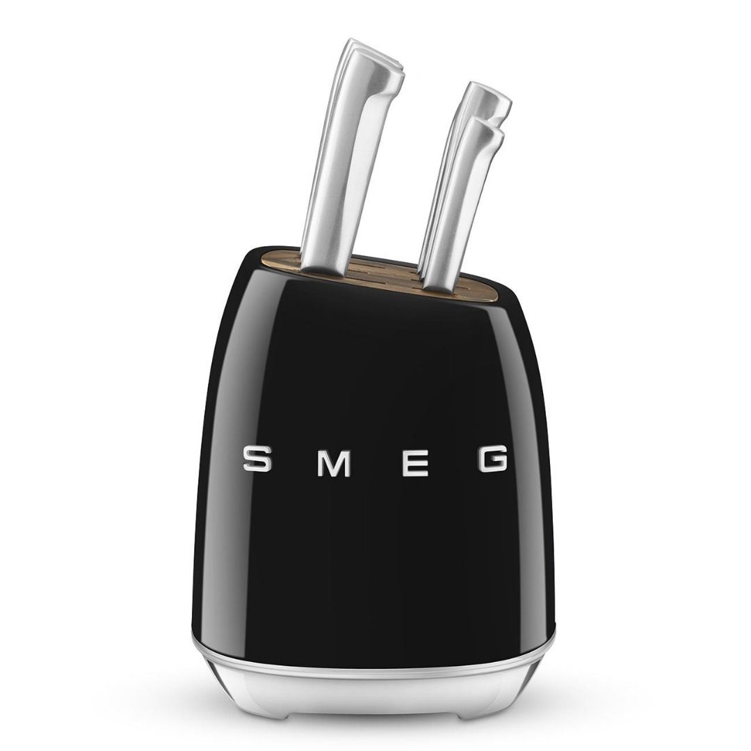 SMEG Knife Block Set KBSF02 – Black, 5–6 Knives (see photos), Furniture ...