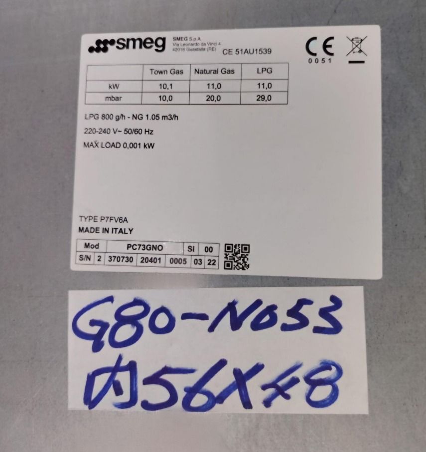 Smeg (PC73GNO) Glass top Gas cooker Hob (Display set), TV & Home ...