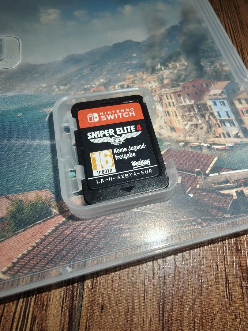 Sniper Elite 4 Nintendo Switch Game (Category: Nintendo) located in Pasig City. Submitted by acnayb (Listing ID 1469753166, Image 2). Description: Sniper Elite 4 for Nintendo Switch. Case included. Loc: Dela Paz, Pasig .