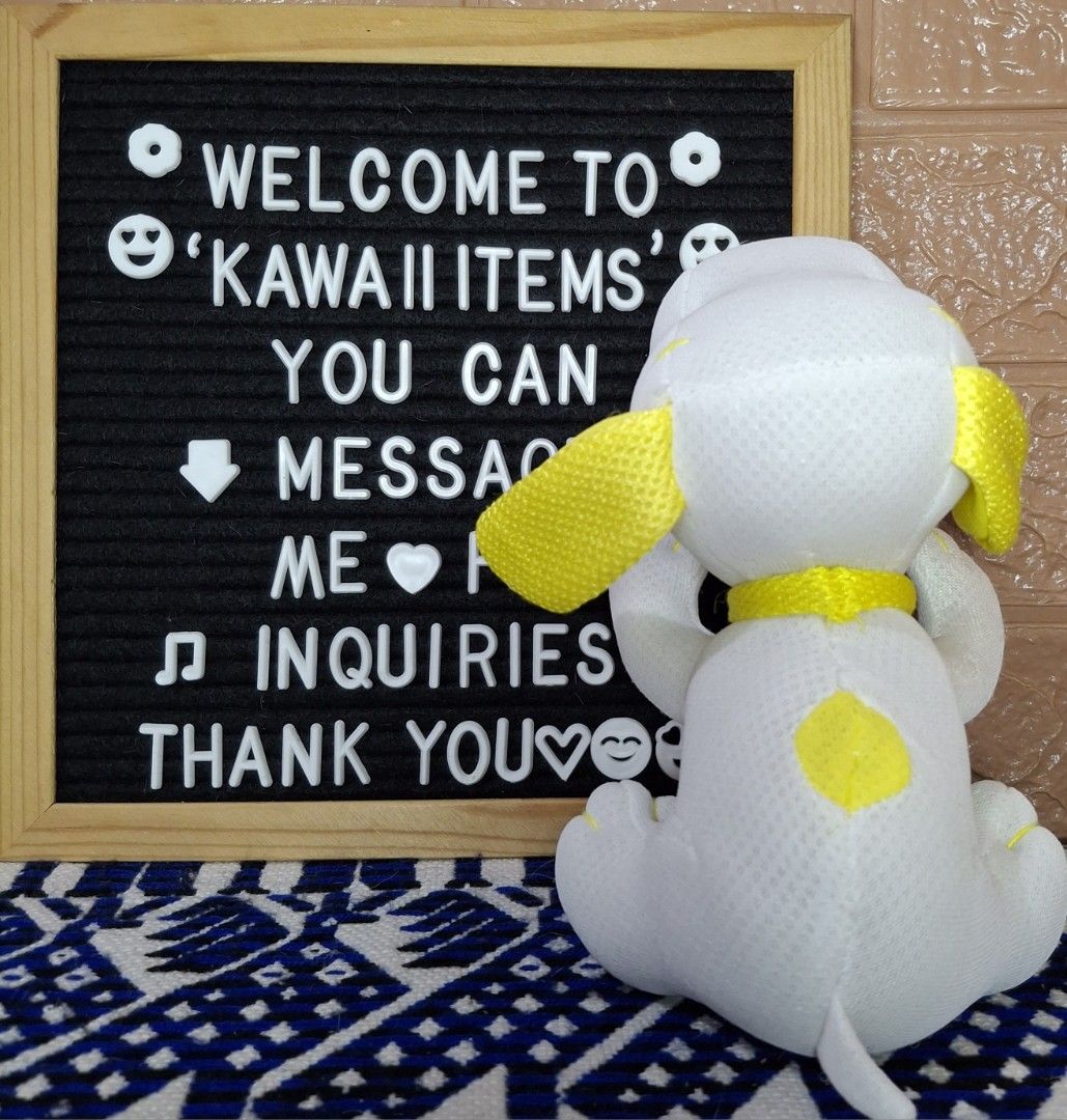 Snoopy Peanuts Neon Yellow Laying Down Plush Toy (Category: Plushies & Soft Toys) located in Bulacan. Submitted by kawaii_items_stuffed_toys (Listing ID 1469746138, Image 2). Description: Brand new From japan box Flaws (Faded Etiketa) Snoopy Peanuts Neon Yellow Laying Down Mini Plush Height 5inches/13cm Lenght 4½inches/11cm Width 9inches/23cm Just message me if you ever want to see more pictures of the item, I'm more than glad to assist you. 📌Lo