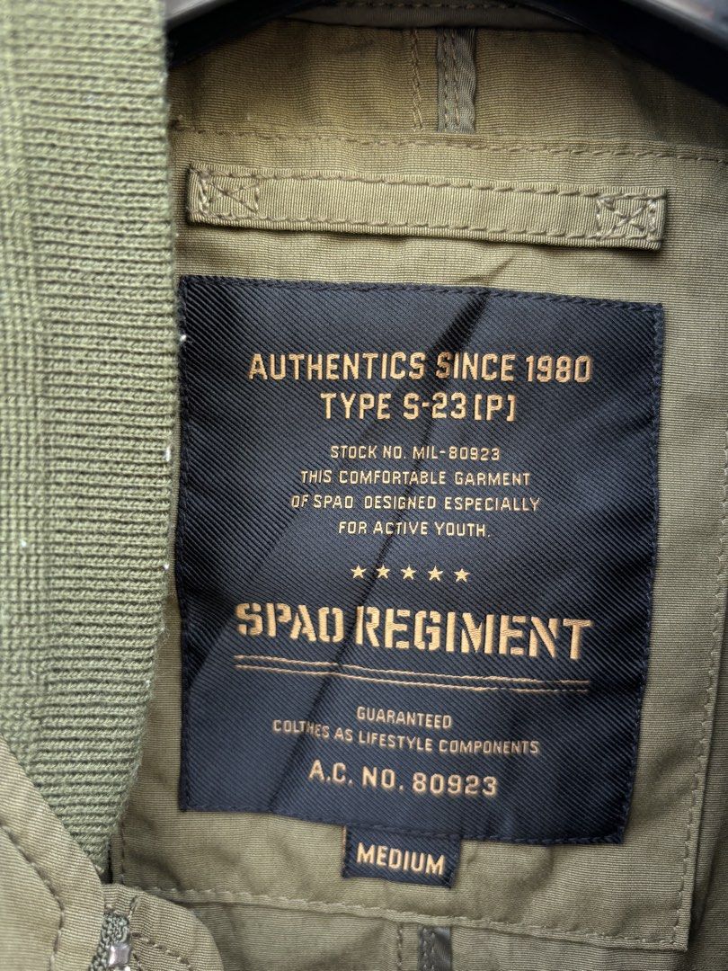 Spao Military Jacket (Category: Coats, Jackets and Outerwear) located in Baybay. Submitted by thrift.ed2023 (Listing ID 1469625540, Image 3). Description: Spao Military Jacket Small 19x24 No Issue Need Wash Good as New .