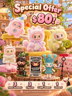 Special Set Deal: The Naughty Cashier + Strawberry Kitty / Midnight ...
