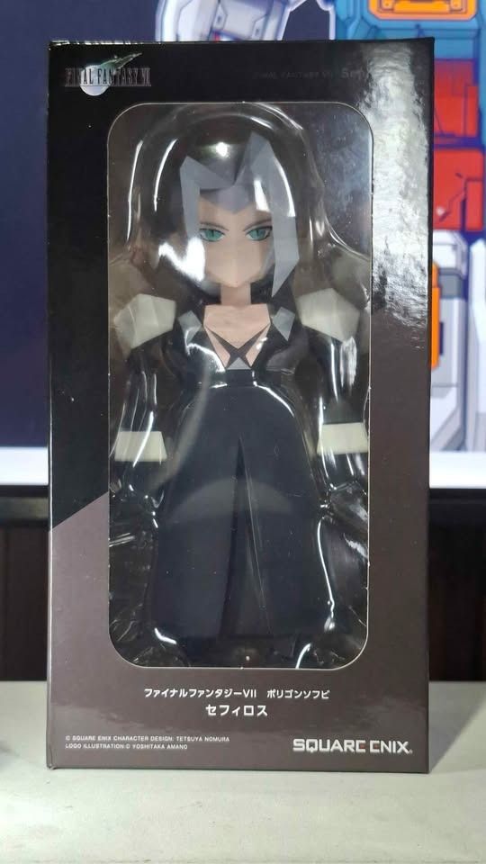 Square Enix Final Fantasy VII Sephiroth Polygon Figure (Category: Figurines & Statues) located in Imus. Submitted by ToyBlazePH (Listing ID 1469679615, Image 1). Description: - Item: Square Enix Final Fantasy VII Sephiroth Polygon Figure - Condition: Brand new, factory sealed in original retail box with window display - Authenticity: Official merchandise with barcode and warning labels intact - Design: Detailed low-poly style of the iconic video 