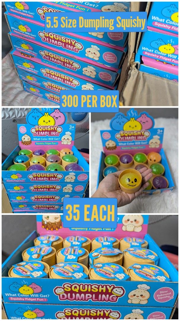 Squishy Dumpling Fidget Toy 8.5 Size & 5.5 Size (Category: Kids Toys) located in Manila. Submitted by marthney (Listing ID 1469604719, Image 2). Description: 8.5 and 5.5 SQUISHY DUMPLING SALE CAN DO SHIPPING VIA LALAMOVE, GRAB OR JNT PM PM PM OFFER KAYO PRESYO KUNG WHOLESALER PO KAYO THANK YOU 😁.