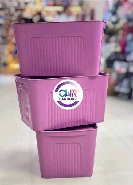 Stackable Plastic Storage Boxes with Lids Various Colors (Category: Storage Boxes & Baskets) located in Quezon City. Submitted by marecel146 (Listing ID 1469618021, Image 1). Description: - Set of 3 stackable plastic storage containers with matching lids - Modern ribbed design on the sides for a clean, aesthetic look - Durable and sturdy build for everyday use - Ideal for organizing clothes, toys, and daily clutter - Available in trendy colors: p