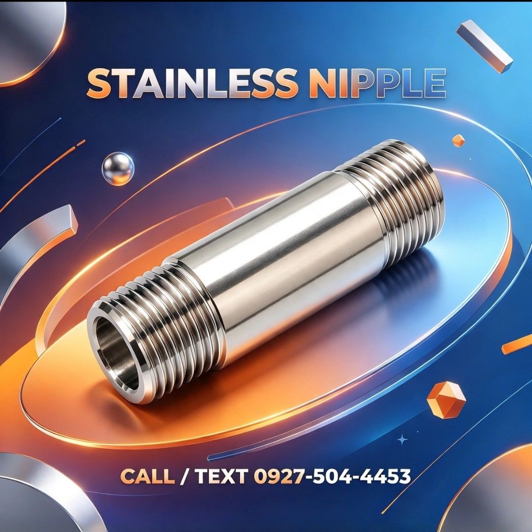 STAINLESS NIPPLE (Category: Looking For) located in Manila. Submitted by dforte2026 (Listing ID 1469654052, Image 1). Description: ✅ STAINLESS NIPPLE Heavy‑duty stainless steel pipe nipple for plumbing, construction, and industrial projects. Corrosion‑resistant, durable, and made for long‑term use. 📞 Call / Text: We supply different sizes — send us a message to inquire! #StainlessNipple #PlumbingSupplies #ConstructionSupplies #IndustrialParts #P