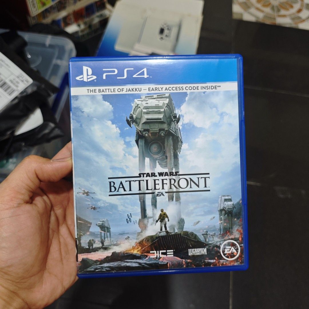 Star Wars Battlefront PS4 Game (R3) (Category: PlayStation) located in Quezon City. Submitted by shopme_gadget30 (Listing ID 1469615787, Image 1). Description: kindly read the details first for sale fixed price good condition tested and working with Case and disc game compatible to ps4 /ps5 console R3 Region qc area meet up: sm north shipping fee must shoulder by the buyer via lalamove or grab payment: bdo/gcash happy gaming everyone.