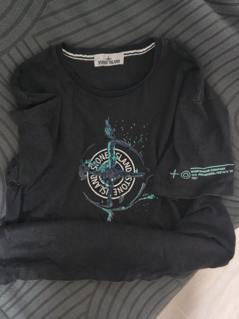 Stone Island (Category: Tshirts & Polo Shirts ) located in Bago City. Submitted by jesperguangco23 (Listing ID 1469724220, Image 1). Description: Stone Island, specifically the Marble One Print Logo T-Shirt.