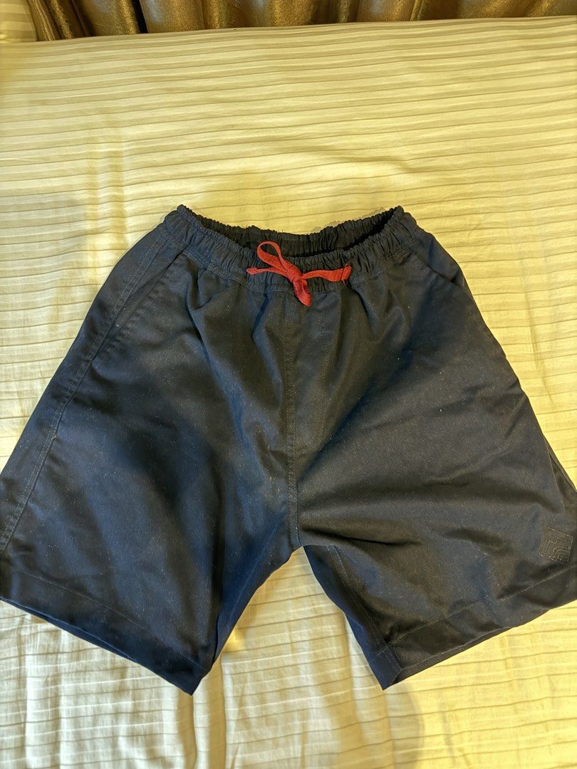 Straightforward Navy Blue Shorts Size Small (Category: Shorts) located in Muntinlupa City. Submitted by golf823 (Listing ID 1469683820, Image 1). Description: - Color: Navy Blue - Size: Small - Condition: Brand new with tags still attached - Waist: Elastic waistband with contrasting red drawstring - Pockets: Convenient side pockets and one right back pocket - Origin: Made in the Philippines - Fit: Everyday casual fit.