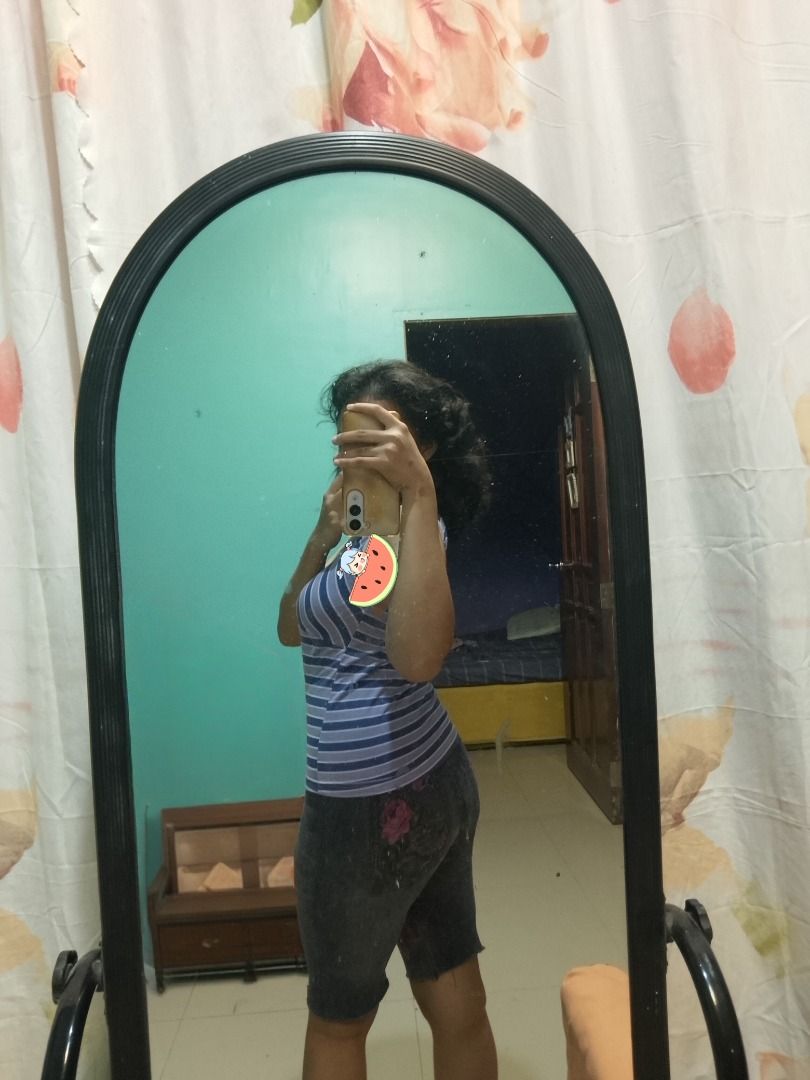 Striped sleeveless top (Category: Sleeveless) located in Caloocan City. Submitted by anythingshewants (Listing ID 1469683573, Image 2). Description: Purple striped sleeveless top, lightly used,free shipping.
