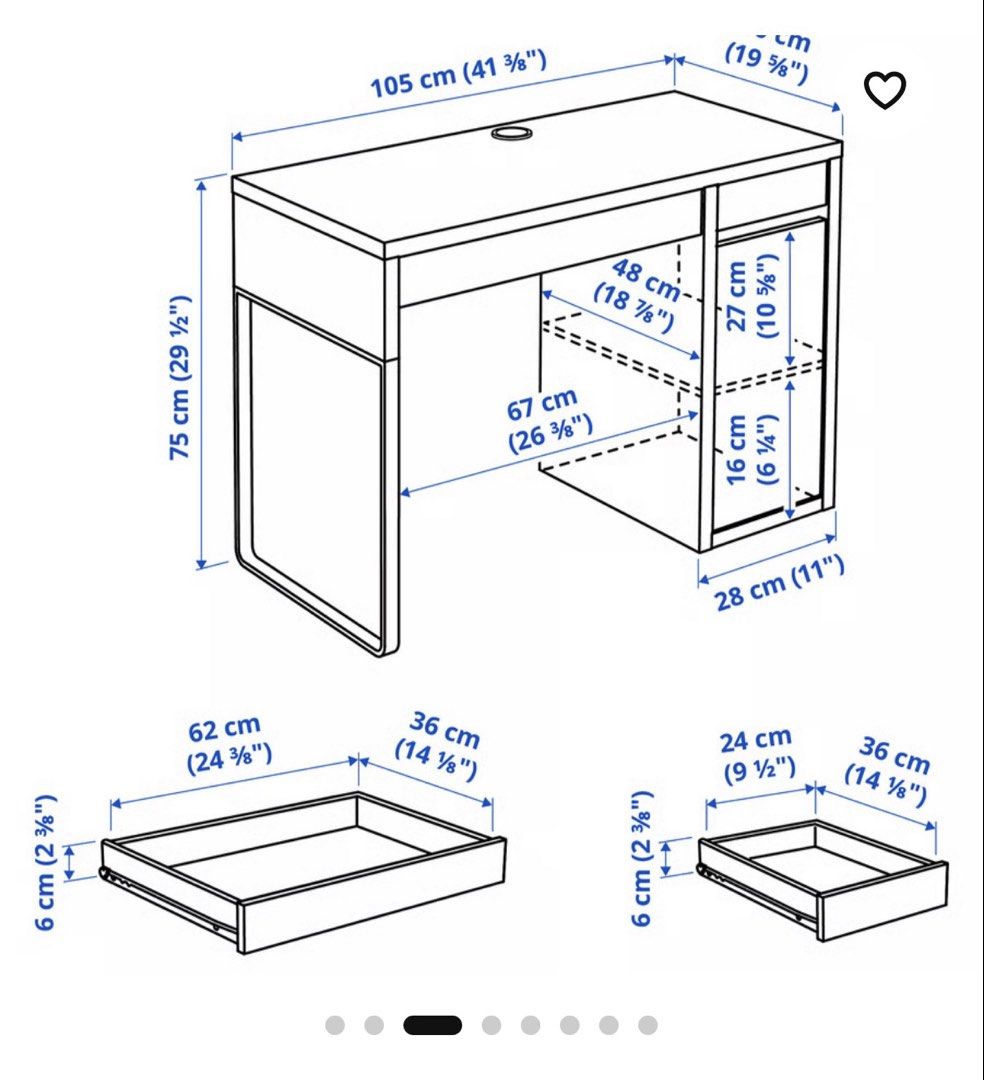 Study Table (Category: Tables & Sets) located in Singapore. Submitted by syazzynm (Listing ID 1469606444, Image 2). Description: Still sturdy and in good condition. Selling to make more space. Original price: $129 Self collection/Delivery from Woodlands (near Republic Poly).