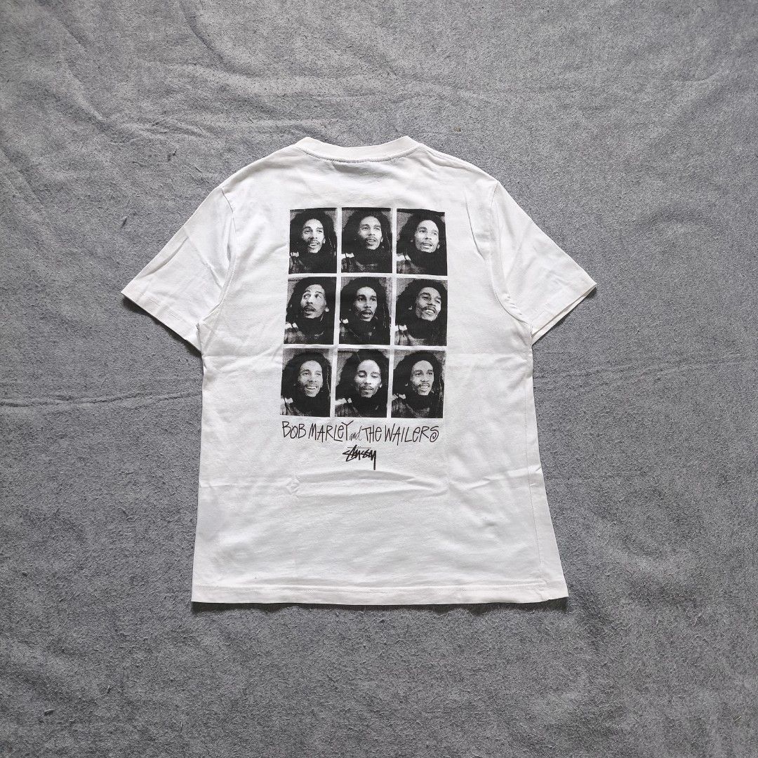 Stussy 2018 Bob Marley Wailers Frame Tee (Category: Tshirts & Polo Shirts ) located in Manila. Submitted by shykes_26 (Listing ID 1469651029, Image 2). Description: Dimensions Width - 16 Length - 26 Size on tag - S Issues - Hairlines when stretching.