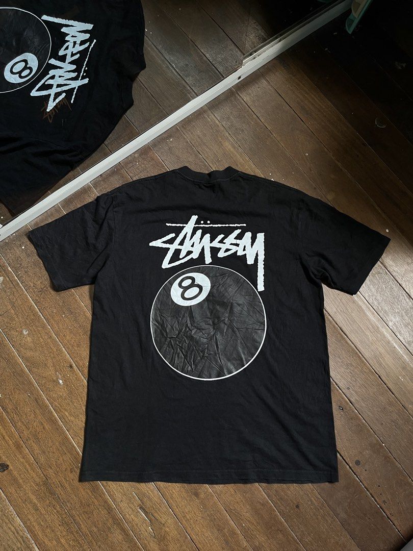 Stussy 8 ball Logo Tee (Category: Tshirts & Polo Shirts ) located in Bugallon. Submitted by thriftteas.00 (Listing ID 1469757839, Image 2). Description: Stussy 8 ball Logo Tee Large No issue Excellent condition Needwash No side stitch No crackprint Claim 1800.