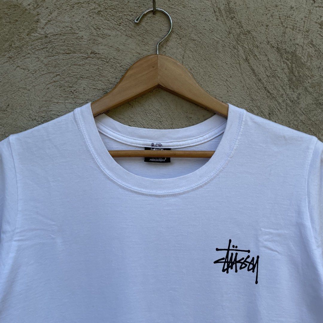 Stussy Basic Logo White Tee Size Small (Category: Activewear) located in Cebu City. Submitted by jaydeeace (Listing ID 1469698666, Image 3). Description: Stussy Basic Logo White Tee Small | 19 x 27 Excellent condition Needs wash only Dm if Interested 📩.