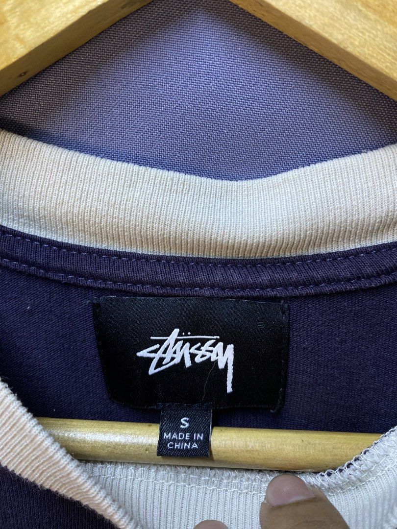 STUSSY BASIC SCRIPT (Category: Tshirts & Polo Shirts ) located in Makati City. Submitted by drip.poww (Listing ID 1469730461, Image 3). Description: - Authentic Stussy - Color: purple - Size: Small - Dimes: 19x25 - Authentic - Excellent condition - Need wash, fresh from bale - Material: 100% Cotton Please don’t expect too much—these are thrifted (ukay) items. 😊 !!STILL NEGOTIABLE!!.