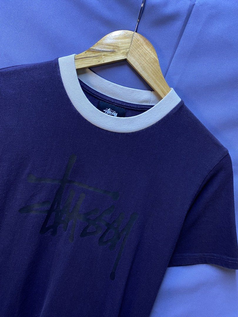 STUSSY BASIC SCRIPT (Category: Tshirts & Polo Shirts ) located in Makati City. Submitted by drip.poww (Listing ID 1469730461, Image 2). Description: - Authentic Stussy - Color: purple - Size: Small - Dimes: 19x25 - Authentic - Excellent condition - Need wash, fresh from bale - Material: 100% Cotton Please don’t expect too much—these are thrifted (ukay) items. 😊 !!STILL NEGOTIABLE!!.