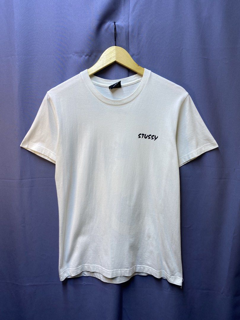 Stussy “Dragon” Tee (Category: Tshirts & Polo Shirts ) located in Makati City. Submitted by drip.poww (Listing ID 1469733716, Image 2). Description: - Authentic Stussy - Color: White - Size: Small - Dimes: 19x26 - Authentic - Excellent condition - Need wash, fresh from bale - Material: 100% Cotton Please don’t expect too much—these are thrifted (ukay) items. 😊 !!STILL NEGOTIABLE!!.