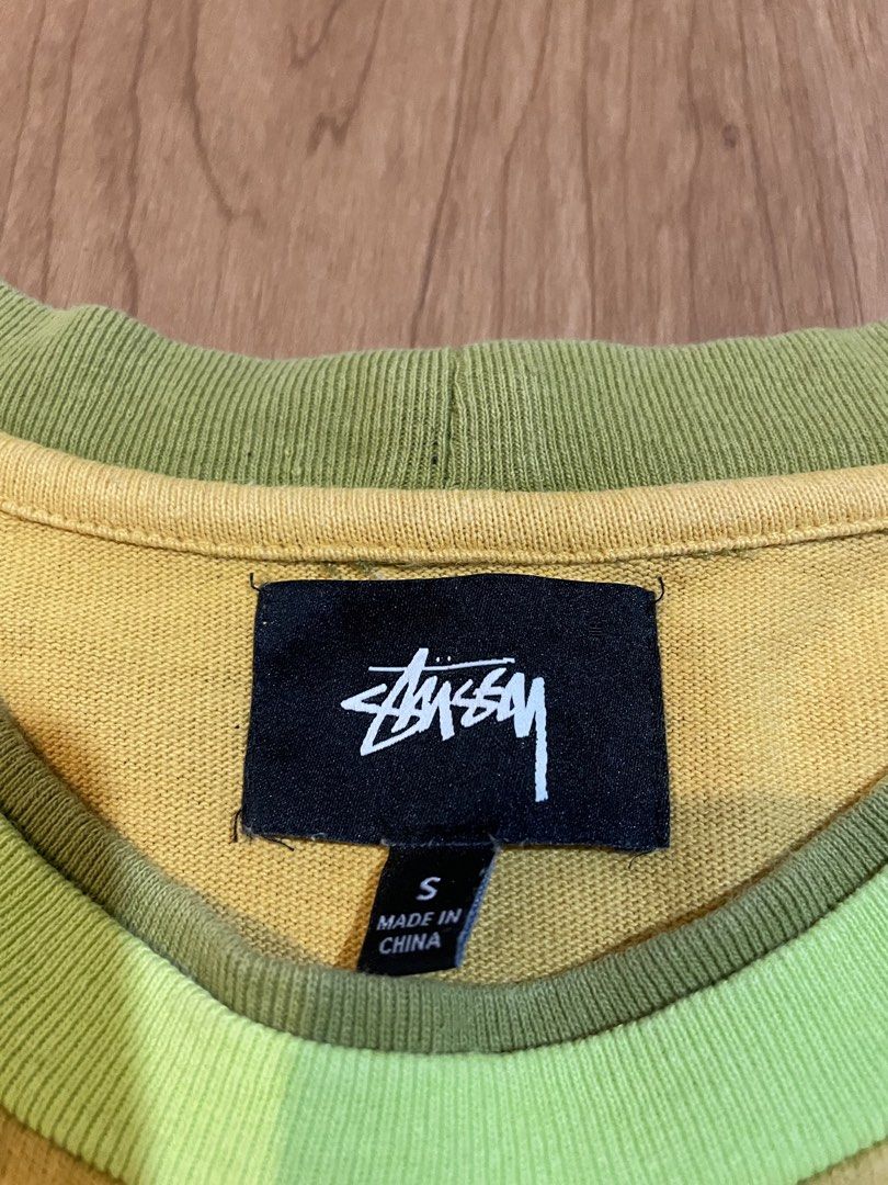 Stussy Relay Double Ribbed Crew-Neck Tee (Category: Activewear) located in Bacolod City. Submitted by maxpeynthrift (Listing ID 1469634324, Image 3). Description: Size Small W 19.5 L 25 Good condition No issue Actual dimes last picture 100% cotton.