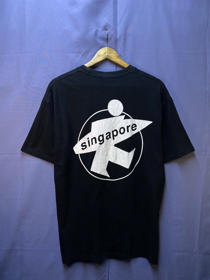 STUSSY “SURF MAN” SINGAPORE (Category: Tshirts & Polo Shirts ) located in Makati City. Submitted by drip.poww (Listing ID 1469735269, Image 1). Description: - Authentic Stussy - Color: Black - Size: Large - Dimes: 22.5x30 - Authentic - Excellent condition - Need wash, fresh from bale - Material: 100% Cotton Please don’t expect too much—these are thrifted (ukay) items. 😊 !!STILL NEGOTIABLE!!.