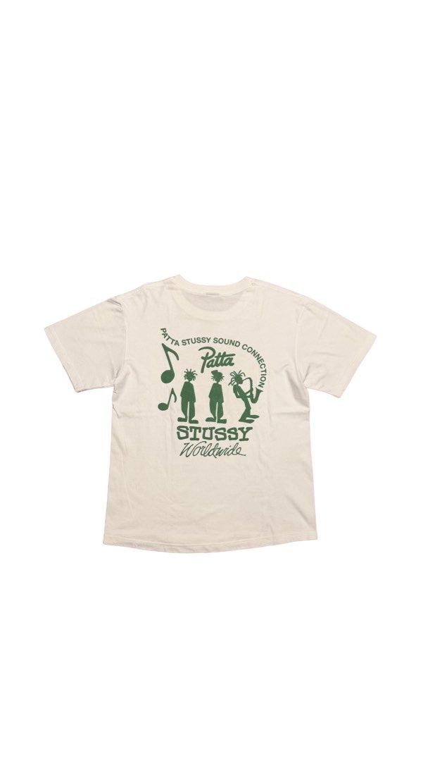 Stussy x Patta (Category: Tshirts & Polo Shirts ) located in Manila. Submitted by tgr.archive (Listing ID 1469573782, Image 1). Description: Size: XL Condition: Good Color/fade rating: 9.5 FIT GUIDE Width: 21 Length: 27 Authentic .