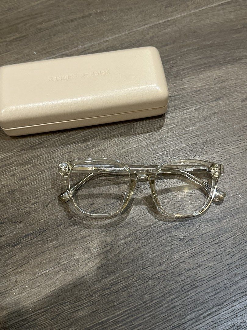 Sunnies Studios Jellyfish Clear Eyeglasses (Category: Sunglasses & Eyewear) located in Cavite. Submitted by hoshi15 (Listing ID 1469740968, Image 1). Description: - Brand/Model: Sunnies Studios - Jellyfish - Material/Color: Clear acetate frames - Size: 51/20/145 - Inclusions: Original beige hard case with burgundy velvet interior lining - Extras: Sunnies Studios card for a free eye exam and prescription lenses - Condition: Excellent, ready for yo