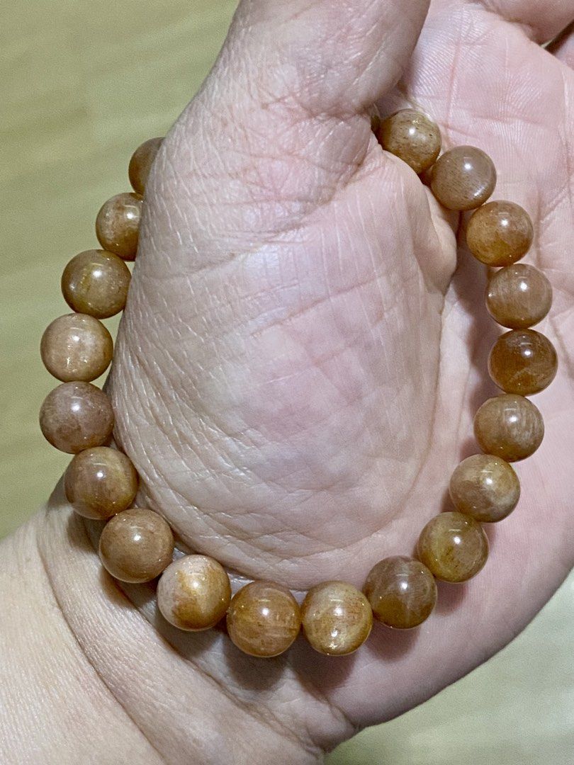 Sunstone Stretch Bracelet (Category: Bracelets) located in Pasig City. Submitted by talaversify (Listing ID 1469733698, Image 2). Description: Semi-precious stone: Sunstone Stone size: 8mm Wrist size: 16cm 💠 Natural stone 💠.