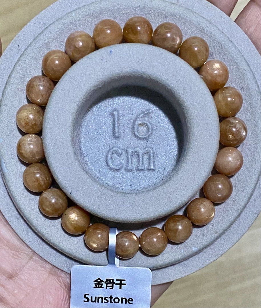 Sunstone Stretch Bracelet (Category: Bracelets) located in Pasig City. Submitted by talaversify (Listing ID 1469733698, Image 3). Description: Semi-precious stone: Sunstone Stone size: 8mm Wrist size: 16cm 💠 Natural stone 💠.