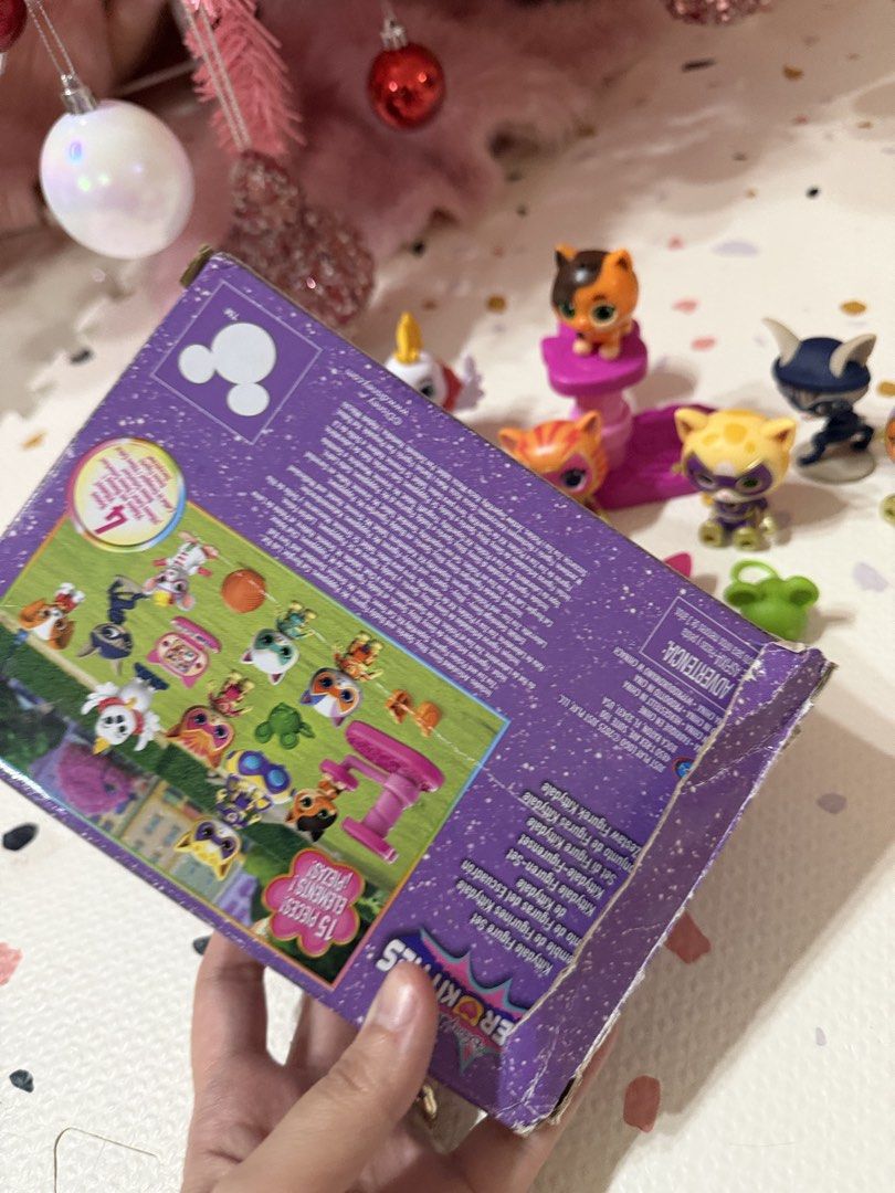 Super Kitties Toy Rare 14 pc Set (Category: Kids Toys) located in Marikina City. Submitted by bg22.23 (Listing ID 1469757511, Image 2). Description: **missing: -dumbbell •14 pcs now. Not available in the PH..