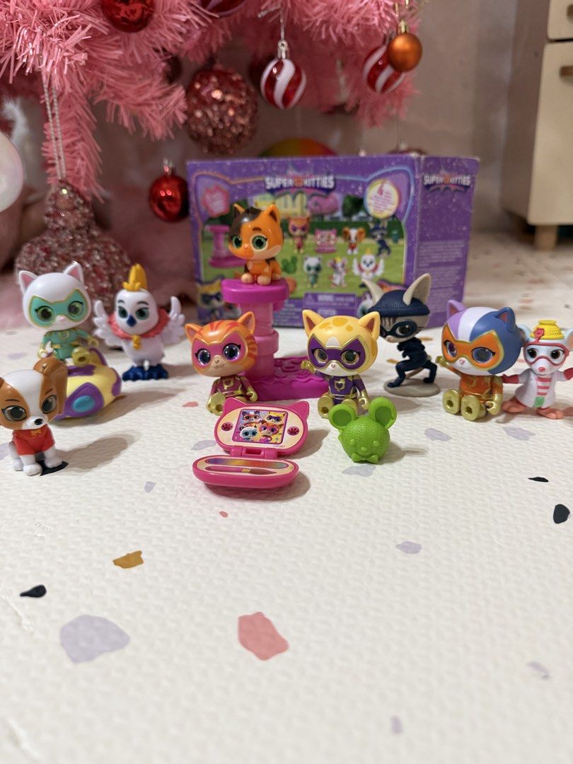 Super Kitties Toy Rare 14 pc Set (Category: Kids Toys) located in Marikina City. Submitted by bg22.23 (Listing ID 1469757511, Image 1). Description: **missing: -dumbbell •14 pcs now. Not available in the PH..
