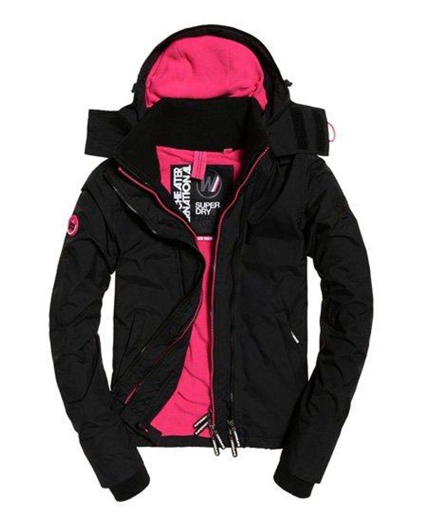 Superdry Windcheater (Category: Coats, Jackets and Outerwear) located in Makati City. Submitted by andoypakoykoy (Listing ID 1469641363, Image 1). Description: Black and Pink No issues .