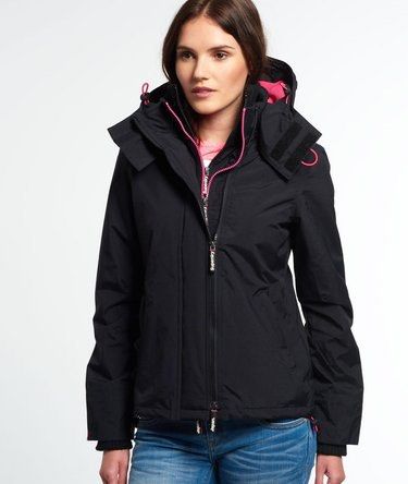 Superdry Windcheater (Category: Coats, Jackets and Outerwear) located in Makati City. Submitted by andoypakoykoy (Listing ID 1469641363, Image 3). Description: Black and Pink No issues .