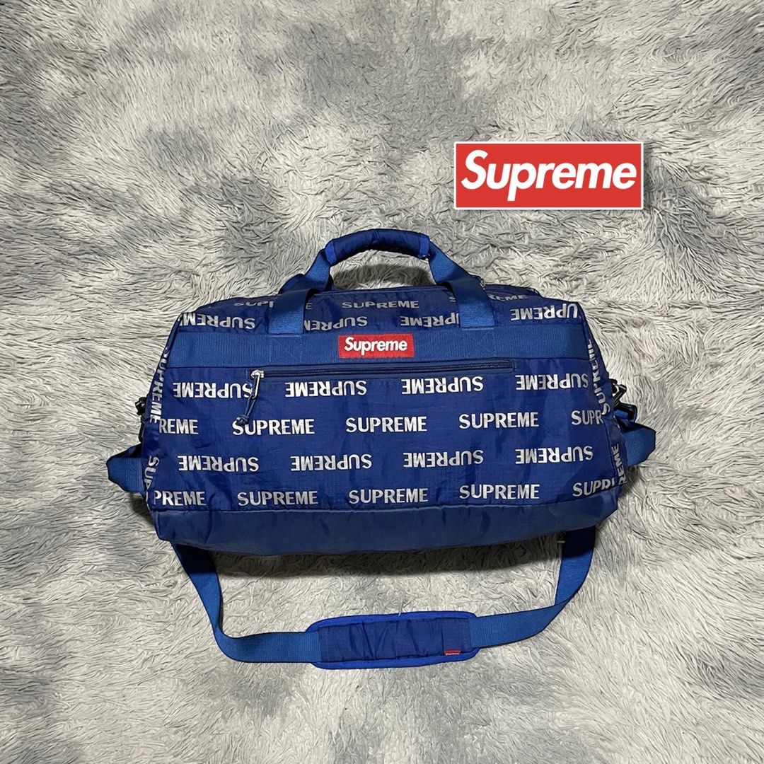 SUPREME 3M Reflective Repeat Dufflebag (Category: Sling Bags) located in Bauang. Submitted by thriftypockets92 (Listing ID 1469709482, Image 1). Description: .